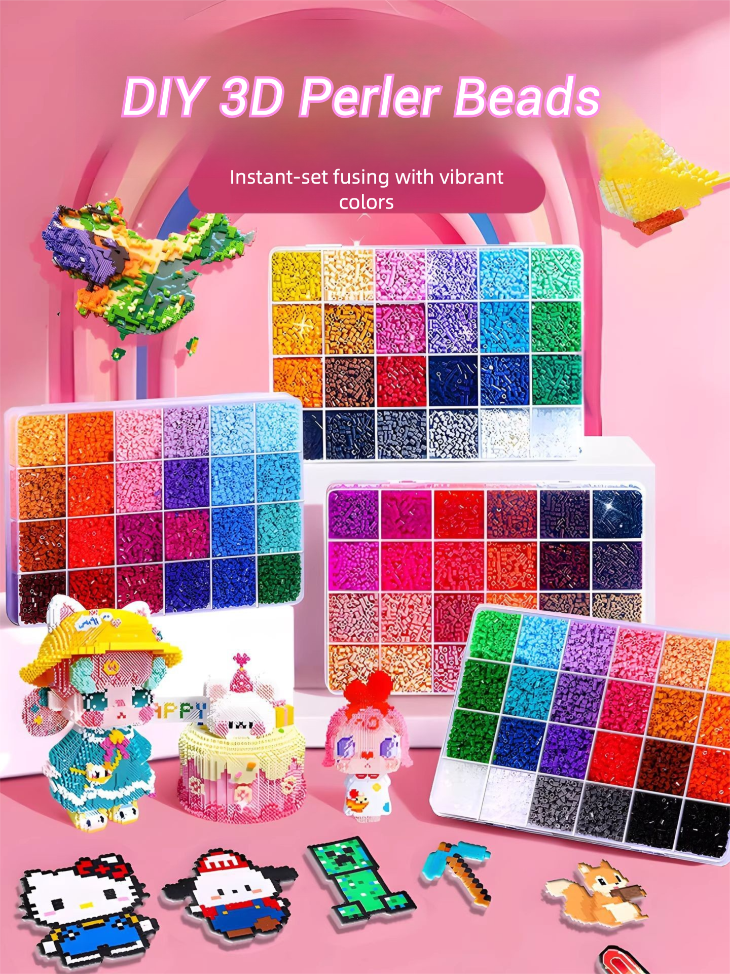 Mini Fuse Bead Kit: 2.6mm, DIY Craft Set