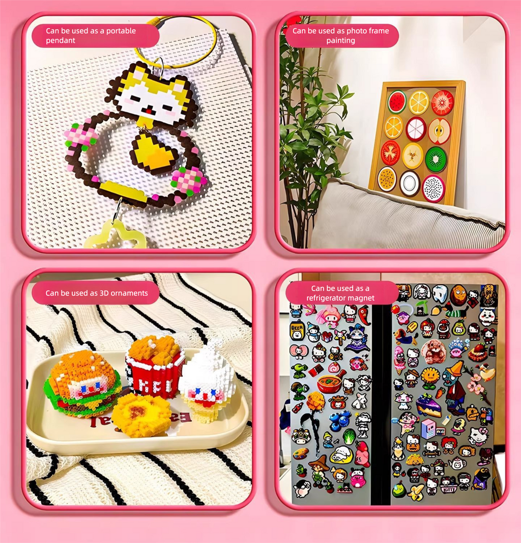Mini Perler Bead Kit: 2.6mm DIY Craft Set