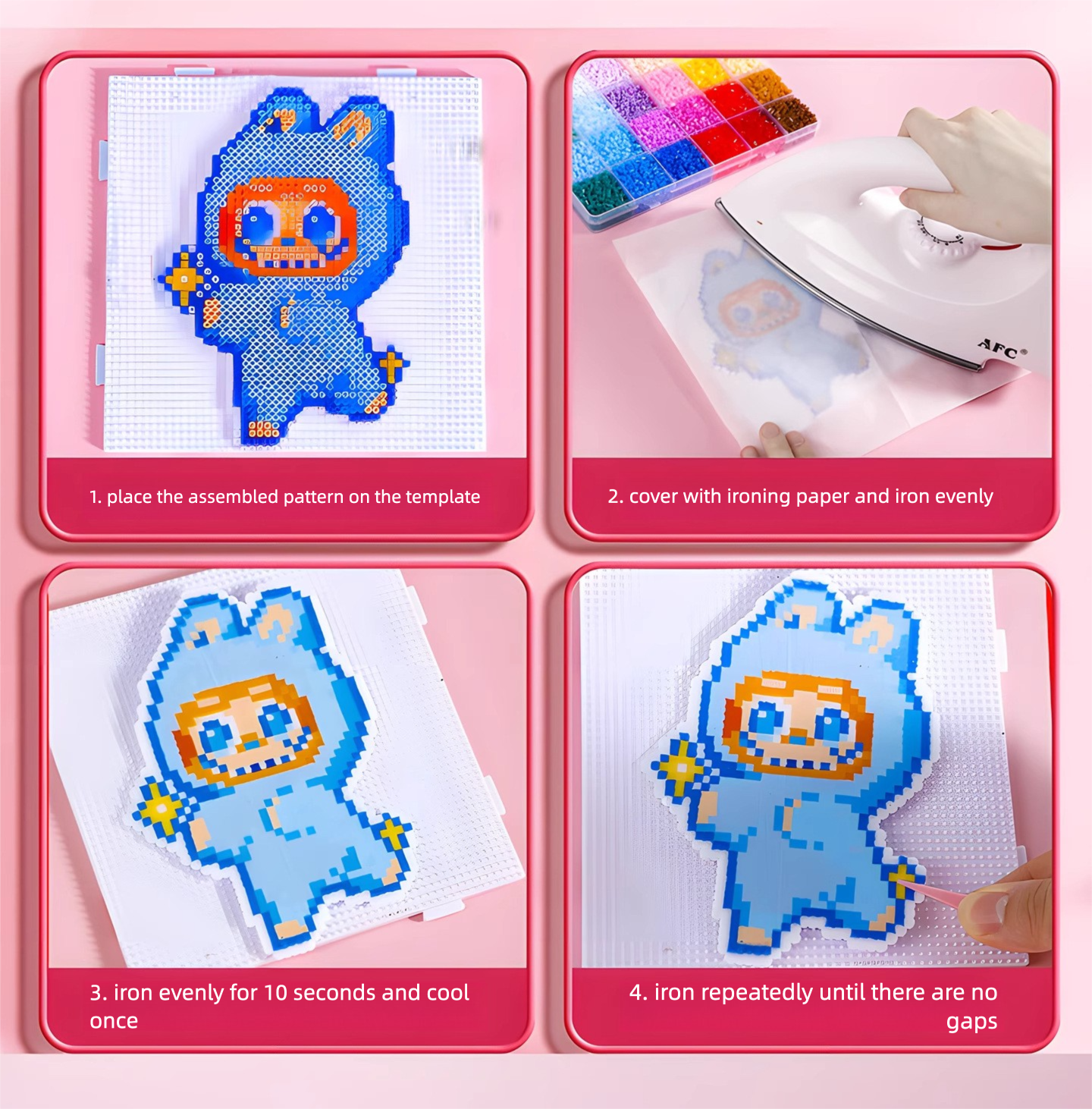 Mini Perler Bead Kit: 2.6mm DIY Craft Set