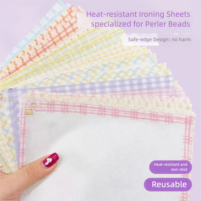 Framed Perler Beads Heat-Resistant Ironing Sheets