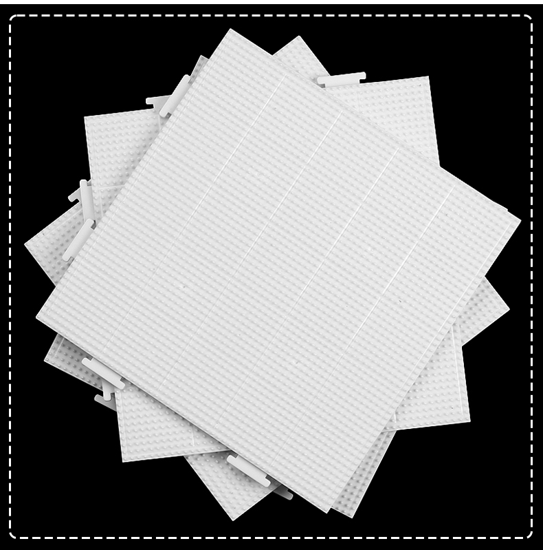 52x52 Interlocking Perler Bead Pegboards - Heat Resistant White Templates with Grid Lines