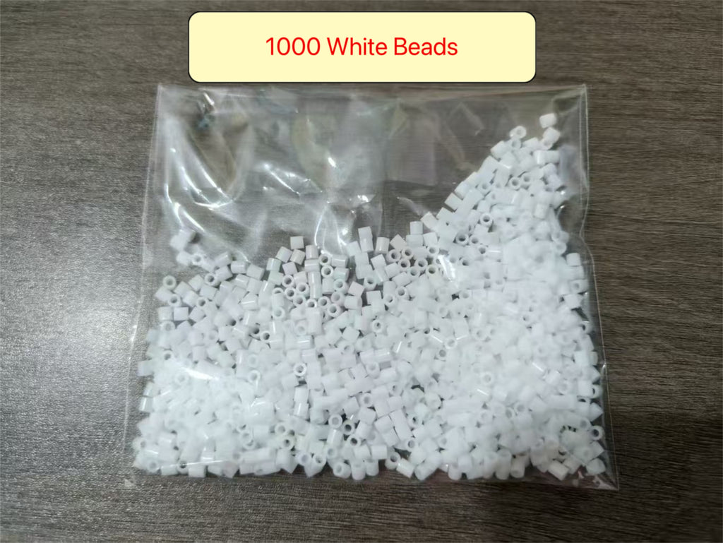 2.6mm Black and White Perler Bead Refills