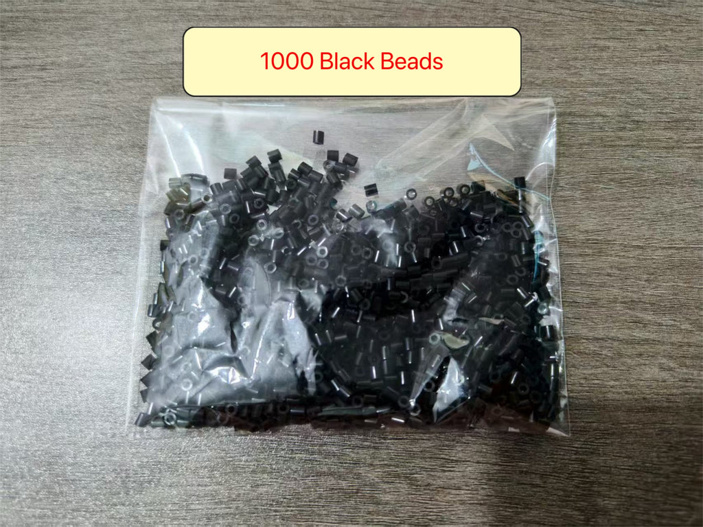 2.6mm Black and White Perler Bead Refills