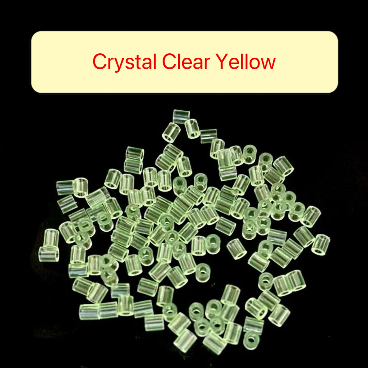 2.6mm Premium Crystal Clear Translucent Perler Beads