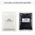 2.6mm Black and White Perler Bead Refills