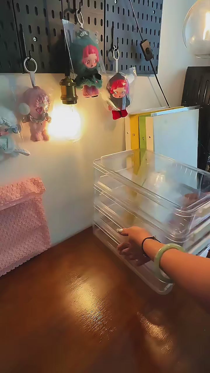 24-Bottle Clear Perler Bead Storage Organizer Box